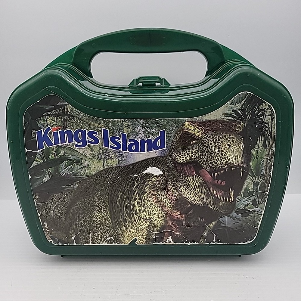 Vintage Kings Island Jurassic T-Rex Lunch Box Amusement Park
